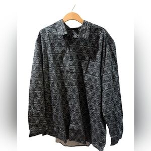 Universal Studios Wizarding World Harry Potter Deathly Hallows Button Shirt